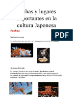 Fechas y Lugares Importantes en La Cultura Japonesa