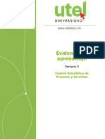 Control Estadístico de Procesos y Servicios - Semana 5 - P