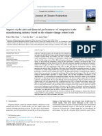 Min Chen Et Al (2022) Impact On The ESG and Financial Performance of Companies in The Manufacturing Industry