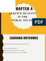 Service Quality in The Public Sector