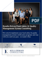 Results-Driven Food Safety & Quality Management System Consulting