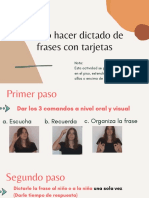 Como Hacer Dictado de Frases Con Tarjetas