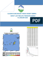 Ulasan Guncangan Tanah Akibat Gempa Bumi Barat Laut Maluku Tenggara Barat