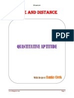 Time and Distance: Quantitative Aptitude