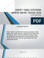 Omzet Yang Diterima Sampai Akhir Tahun 2020: PT Mitra Bangun Pagi