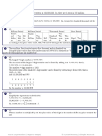 Year 6 Maths Test - Large Numbers (7-Digit To 9-Digits) - Answers