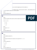 Year 6 Maths Test - Linear Equations in One Variable - Answers