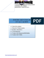 Instrumentos de evaluación Sexto Grado Sección C