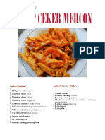 Resep Ceker Mercon: Ar!a Putri F 05/9G