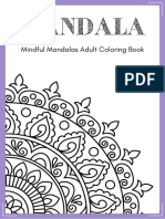 Mandala: Mindful Mandalas Adult Coloring Book