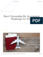 Best Citizenship by Investment Rankings For 2021 - Best Citizenships