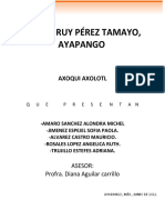CBT Dr. Ruy Pérez Tamayo, Ayapango: Axoqui Axolotl