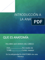 Introducción A La Anatomía
