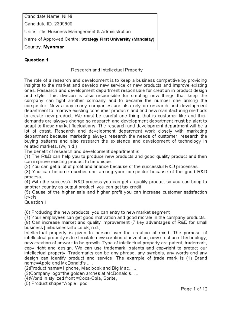 Business Management & Administration | PDF | Human Resources | Human ...