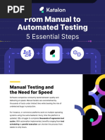 From Manual To Automated Testing: 5 Essential Steps