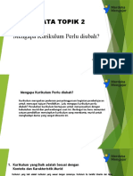 Aksi Nyata Topik 2 Mengapa Kurikulum Perlu Diubah?: Oleh: Alberta Budi Lestari, S.Pd. SDN Sawah Besar 01