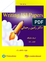 Writing ISI Papers: @tatacademy DR - Raminrahmani