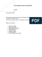 Año de La Unidad, La Paz y El Desarrollo