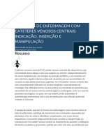 Cuidados de Enfermagem Com Cateteres Venosos Centrais