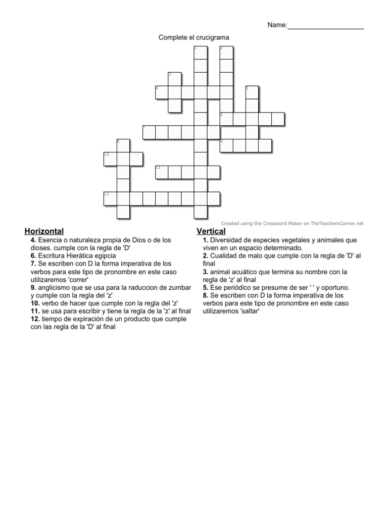 Crossword PDF