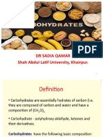 Carbohydrates Slide-2 PHARM-D, SALU