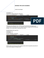 Konversi Tipe Data Numeric