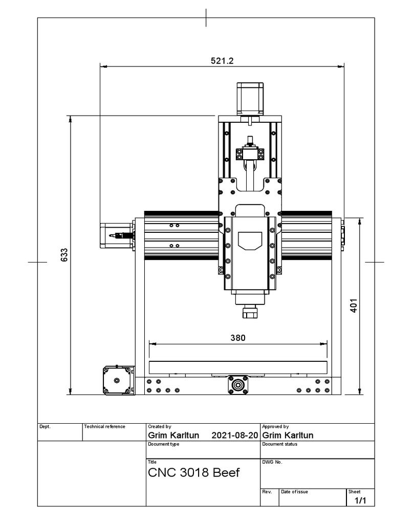 CNC 3018 Beef Technical Reference | PDF