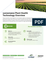 Sustainable Plant Health Technology Overview: More Nutrients, Less Stress