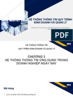 chương 3 hệ thống thông tin ứng dụng trong doang nghiệp ngày nay