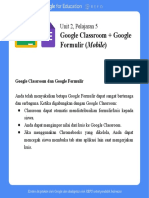 Google Classroom + Google Formulir (Mobile) : Unit 2, Pelajaran 5