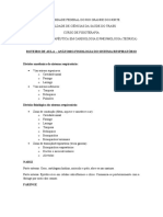 Anatomia e fisiologia do sistema respiratório