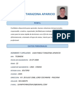 Juan Pablo Tarazona Aparicio: Perfil