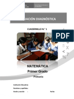 1-1 Evaluacion Diagnostica Primer Grado - Cuadernillo 01 - 11 - 04 - 2016
