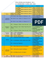 Jadwal Kegiatan Siswa Sekolah