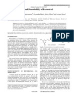 Franciosoa Et Al 2014. Chemistry Stability and Bioavailability of Resveratrol