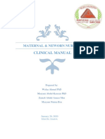 Clinical Manual: Maternal & Neworn Nursing
