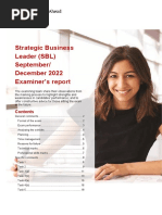 SBL SD22 Examiner Report