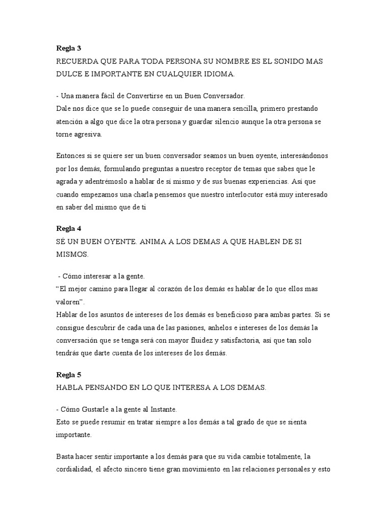 Cómo Ser un Buen Conversador | PDF | Crecimiento personal y profesional ...