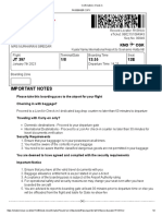 Confirmation Check-in Boarding Pass