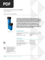 Pentek Big Blue Spec Sheet - 1