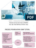 Aneks I. Pembuatan Produk Steril: Fakultas Farmasi Dan Sains UHAMKA Dra. Apt. Eliza Rahman, M.Farm. Apt