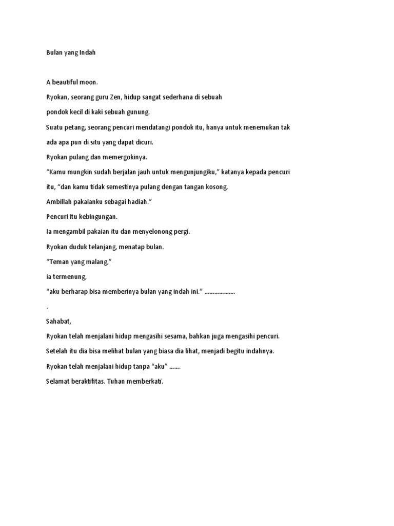 Bulan Yang Indah | PDF