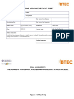 Final Assignment Front Sheet: Qualification Academic English