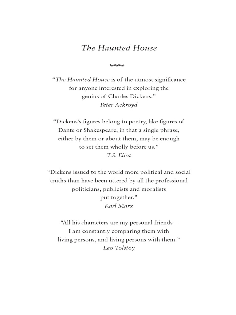 The Haunted House | PDF | Charles Dickens