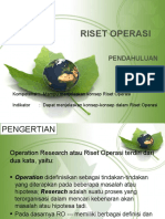 Riset Operasi: Pendahuluan