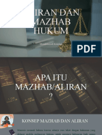 Aliran Dan Mazhab Hukum: Ubaidillah Kamal