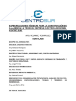 Especificaciones Técnicas para La Construcción de La Agencia La Troncal Empresa Eléctrica Regional Centro Sur