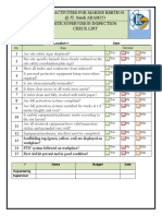 Site Supervisor Inspection Checklist