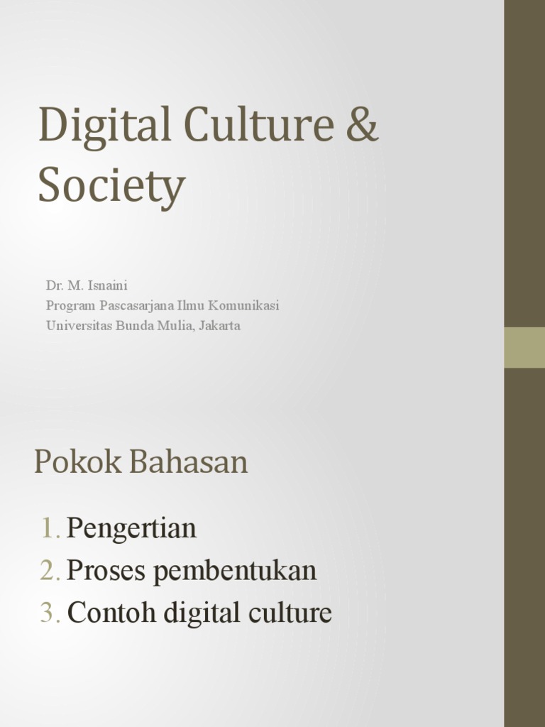 Digital Culture & Society-Ppt 2 | PDF | Meme | Richard Dawkins