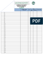 Attendance Sheet - M&D ACCESS